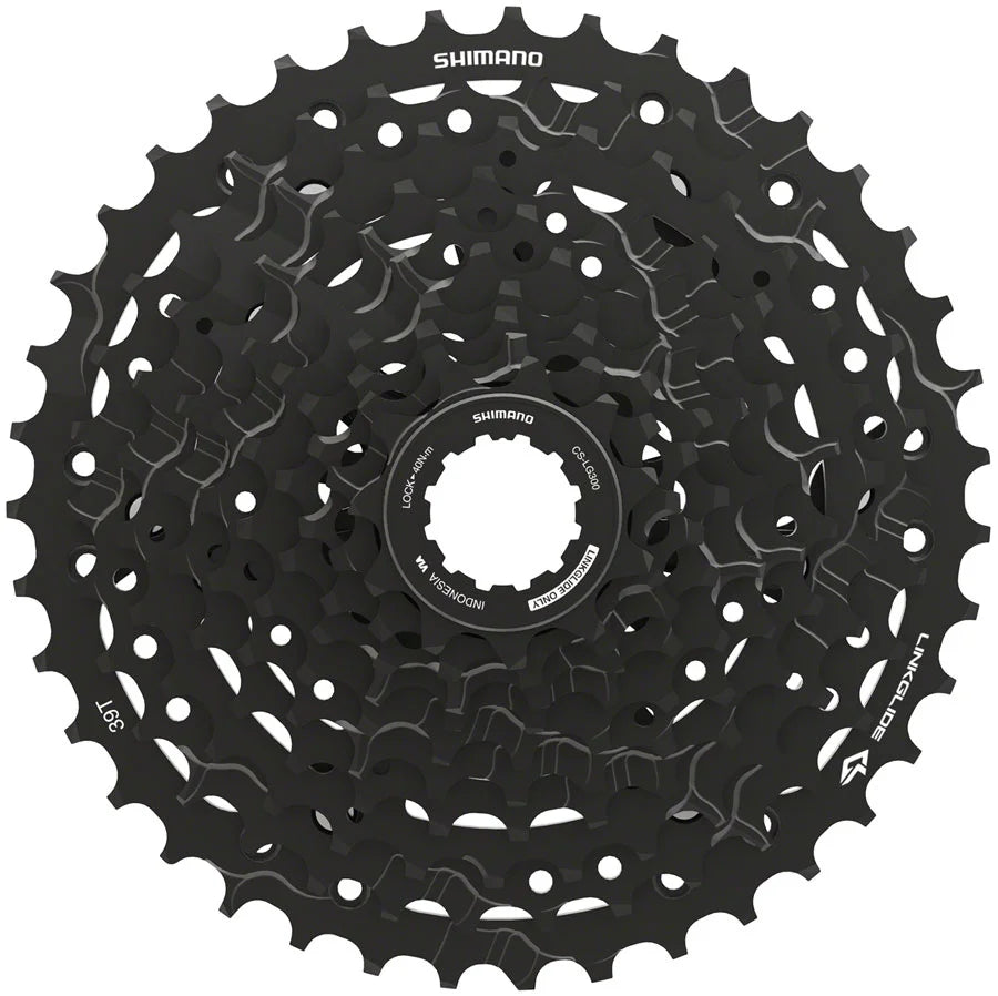 Shimano CUES CS-LG300-10 Cassette - 10-Speed, 11-39t, LINKGLIDE, Black