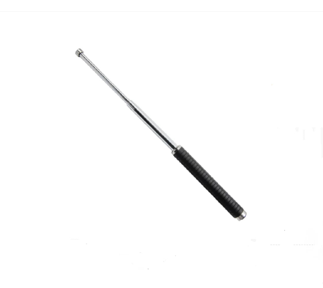 Three sections Retractable Lightweight Sticks Protection,High Carbon PVC Outdoor Sport Supplies Portable Telescopic Sticks with Non-Slip Handdle (48CM)