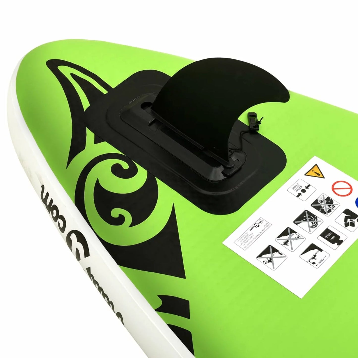 Walmeck Inflatable Paddleboard Set 120.1"x29.9"x5.9" Green