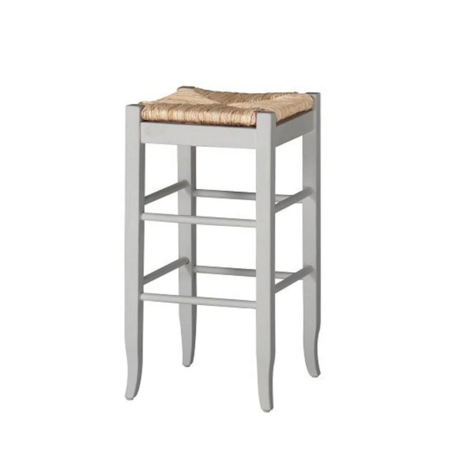 29" SQ Rush Stool, White