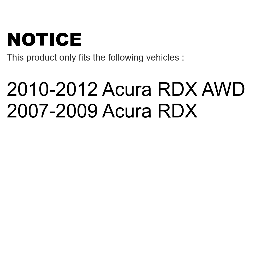 Transit Auto - Rear Disc Brake Rotors And Semi-Metallic Pads Kit For Acura RDX K8S-101814