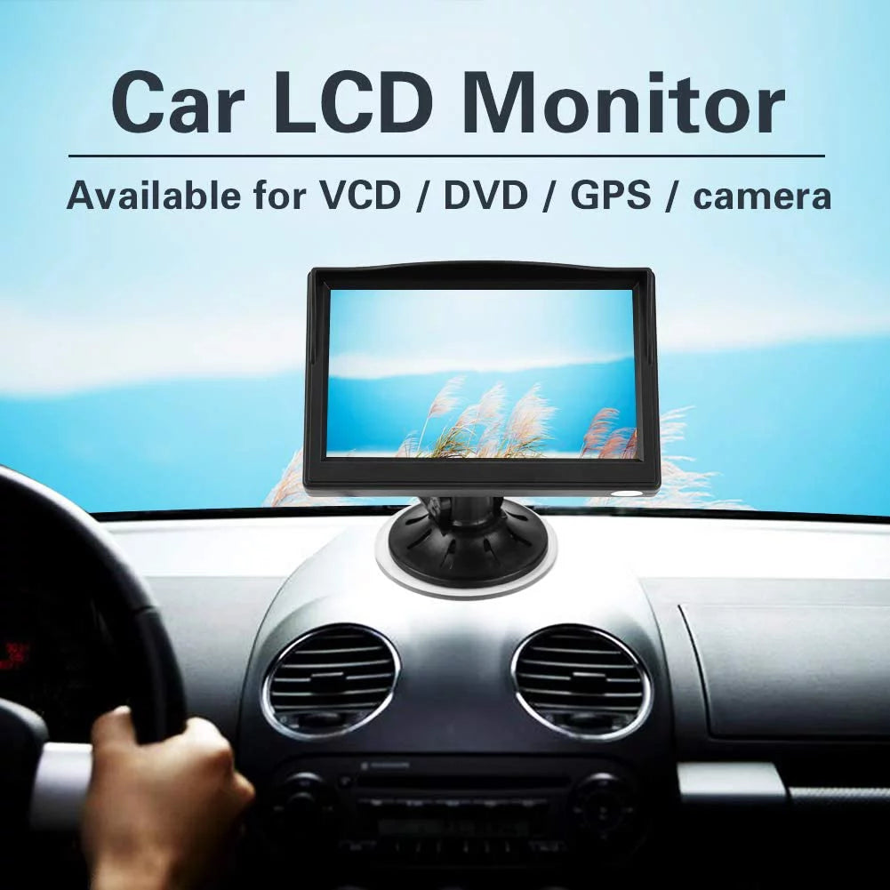 5" Wireless LCD Rearview Car Backup Camera and Monitor Reverse Assist Kit