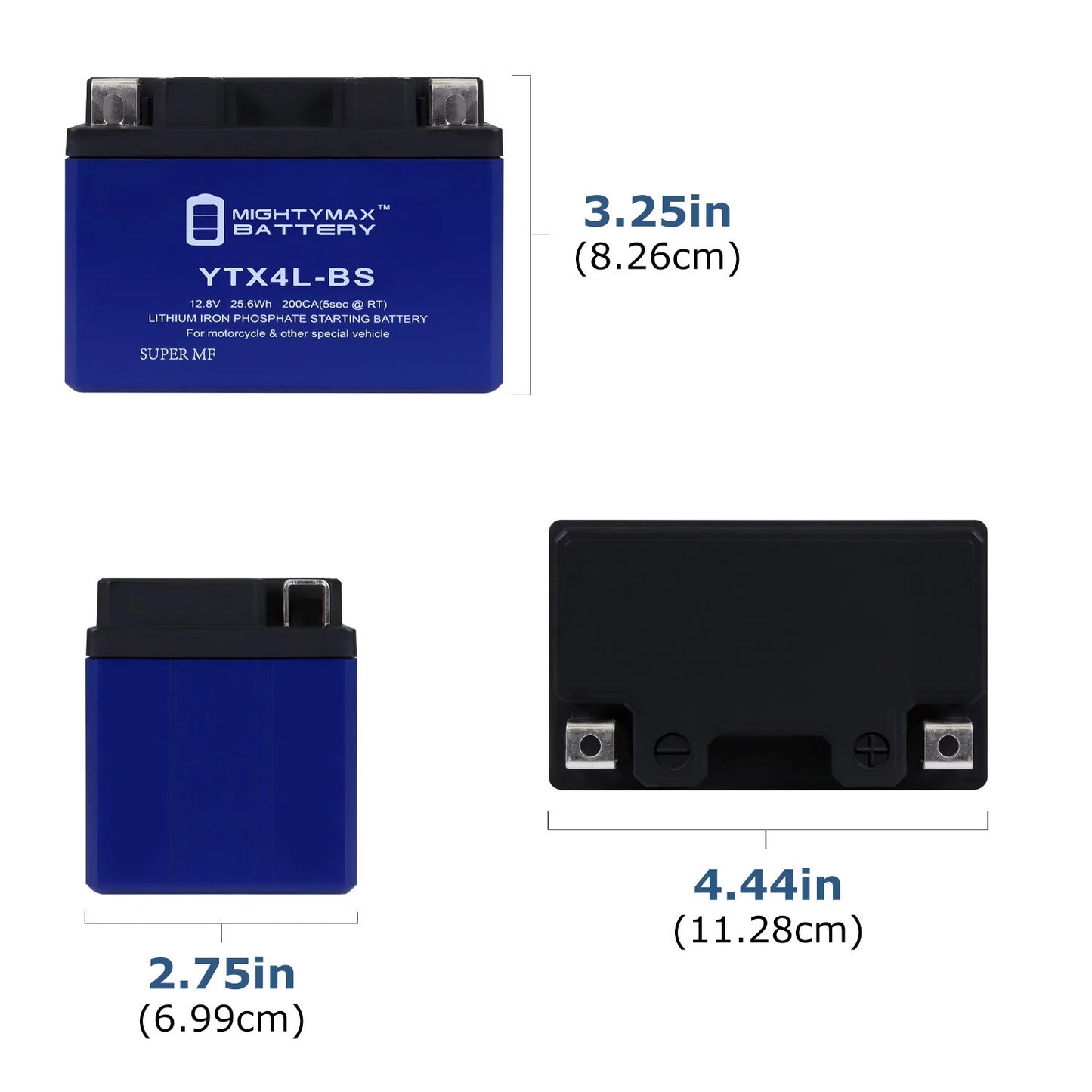 YTX4L-BS Lithium Replacement Battery Compatible with Protek YTX4L-BS - 20 Pack