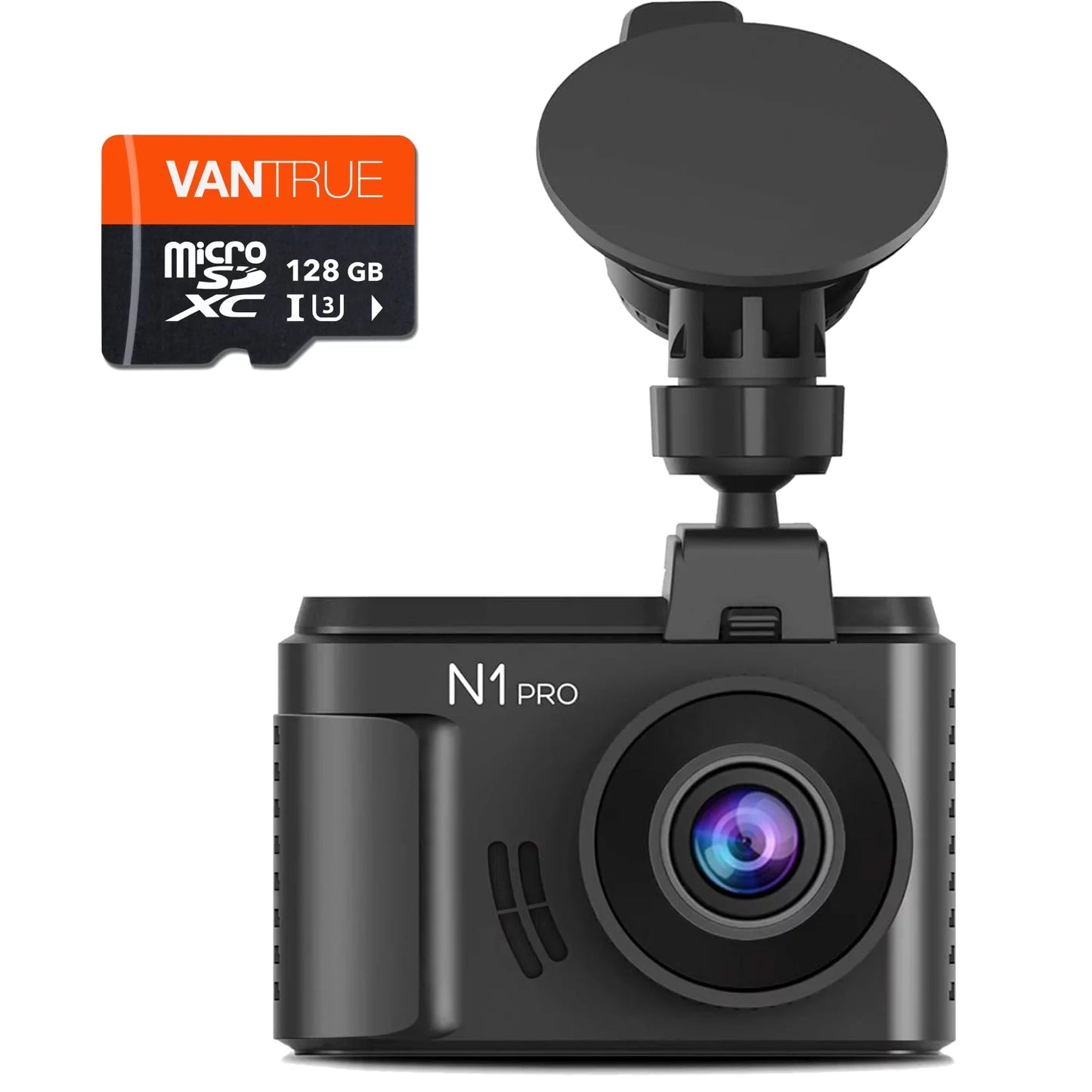 (Vantrue 128GB included)Vantrue N1 Pro Mini Dash Cam Full HD 1920x1080P Car Dash Camera 1.5 inch 160 DashCam with Sony Night Vision Sensor, 24 Hours Parking Mode, Motion Sensor, Collision Detection