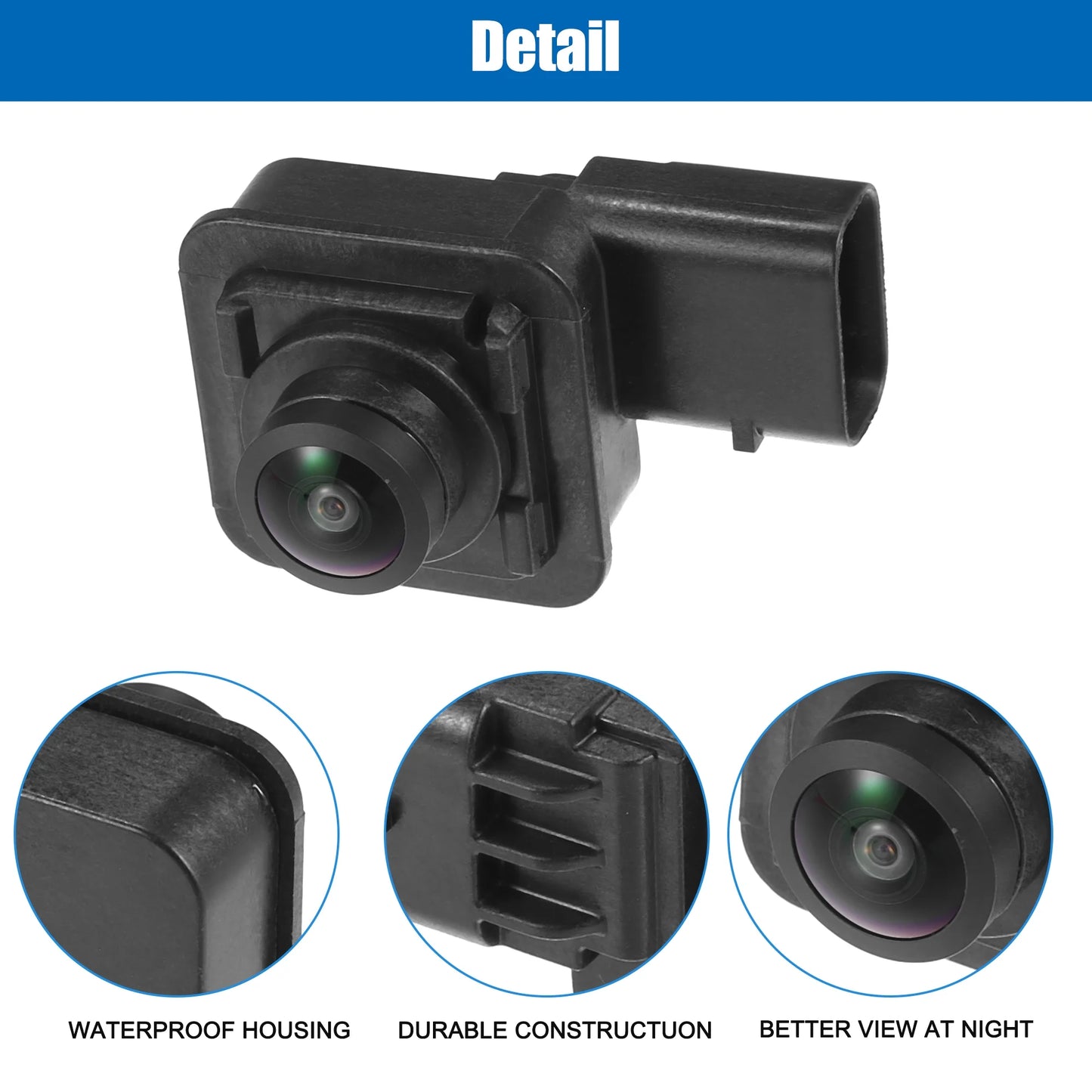 Unique Bargains 1 Set Car Rear View Back Up Camera W/ Tool for Ford F-150 2015-2019 No.FL3Z19G490D/FL3Z19G490B