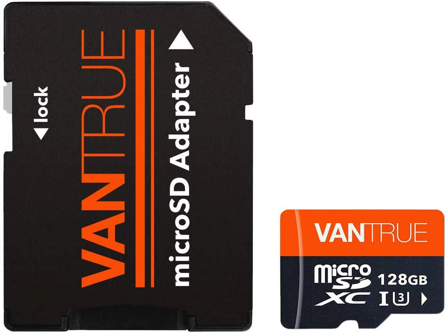 Vantrue MicroSDXC UHS-I U3 V30 Class 10 4K UHD SD Card (128GB)