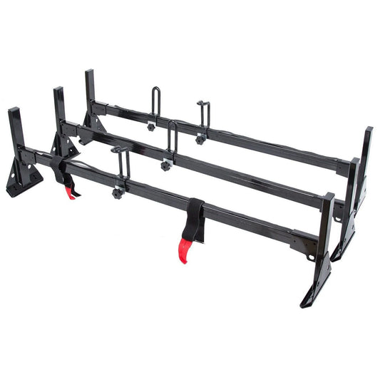 Teledu Ladder Roof Racks Steel Black Rack For Chevy Chevy Express Fullsize Van 3 bar