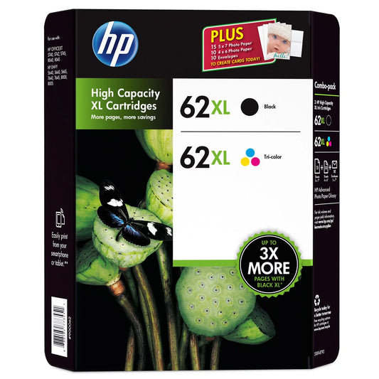 62XL Ink Cartridge Black Ink & Color Combo