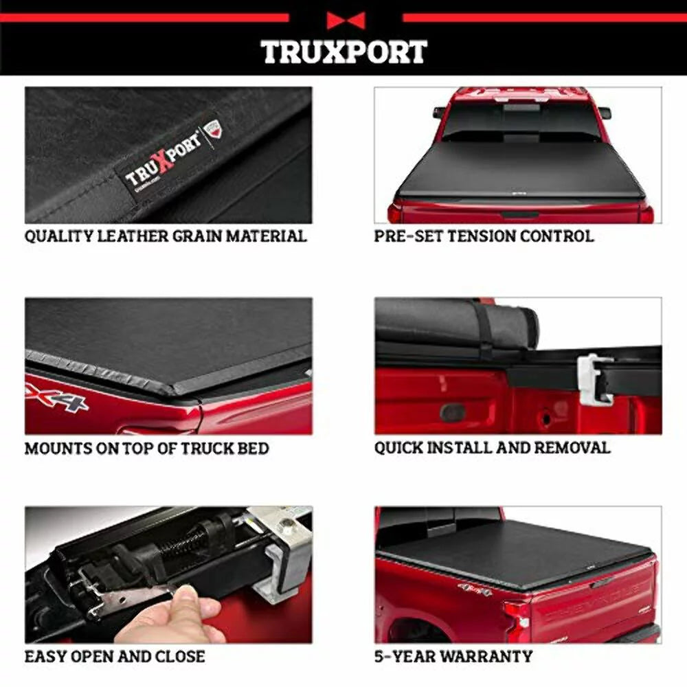 Truxedo Truxport Soft Roll Up Truck Bed Tonneau Cover | 294701 | Compatible with 2022 Ford Maverick 4' 6" Bed (54.4")