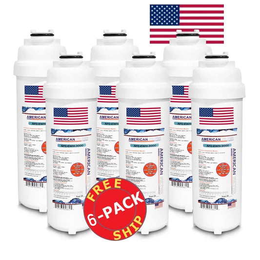 AFC Brand , Water Filters , Model # AFC-EWH-3000 , Compatible with WaterSentry® LZSTLDDWSSK - 6 Pack - Made in U.S.A.