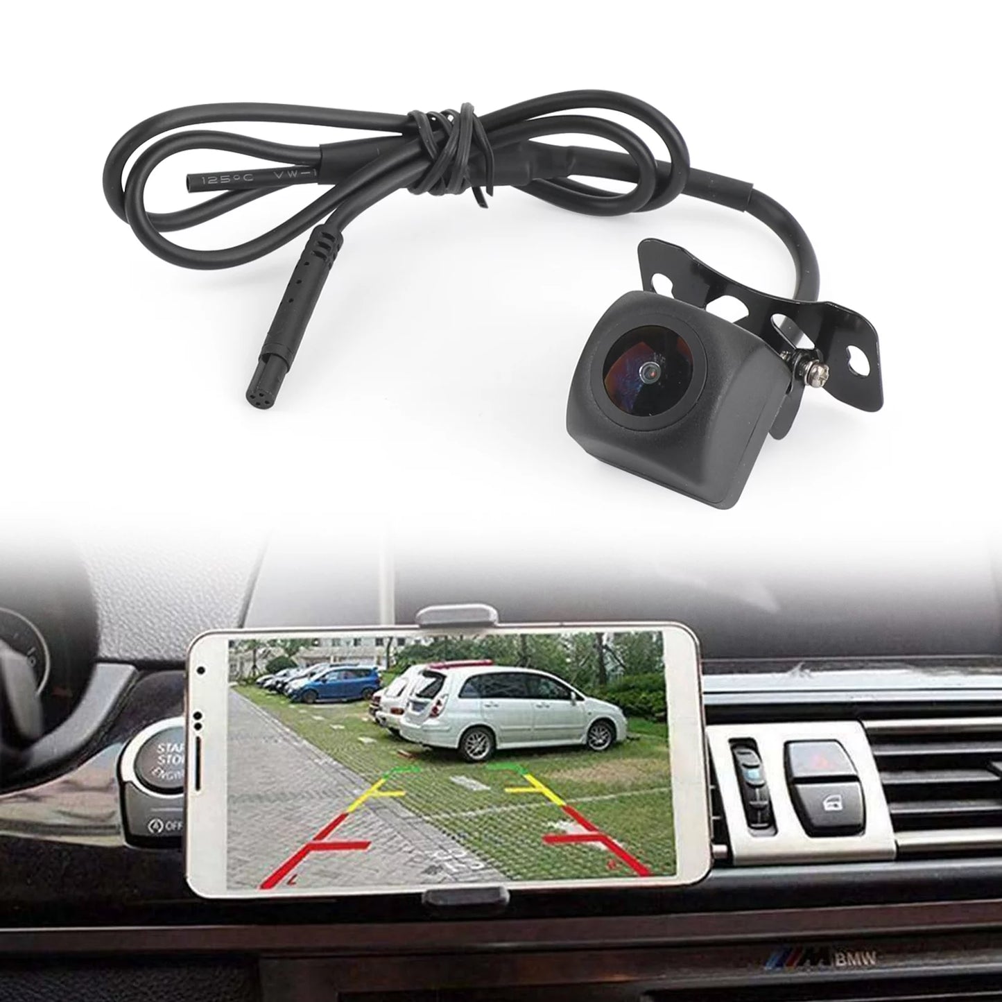 175 WiFi Car Rear View Cam Backup Wireless Camera Fit For iPhone Android