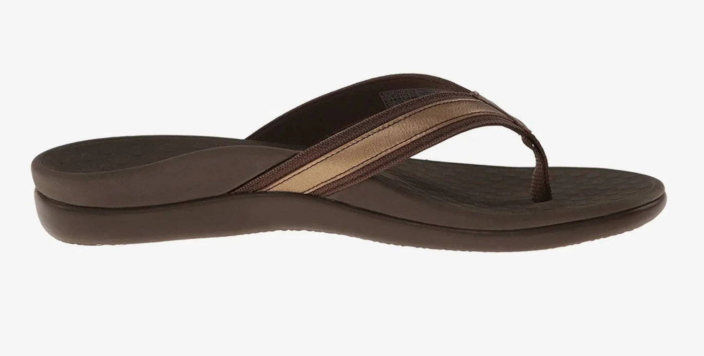 Vionic TIDE II Bronze Mettallic Women's Flip Flop Sandals