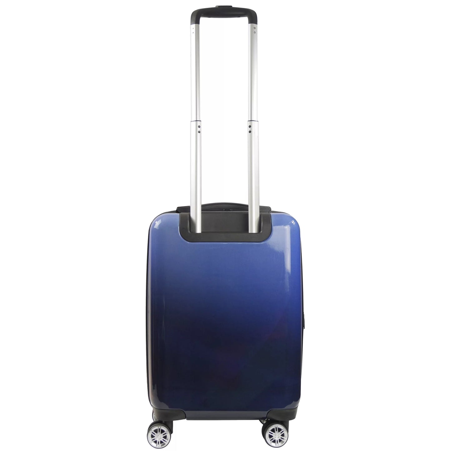 22 Inch Impulse Rolling Luggage, Ombre Hardshell Carry On Suitcase with Spinner Wheels, Blue