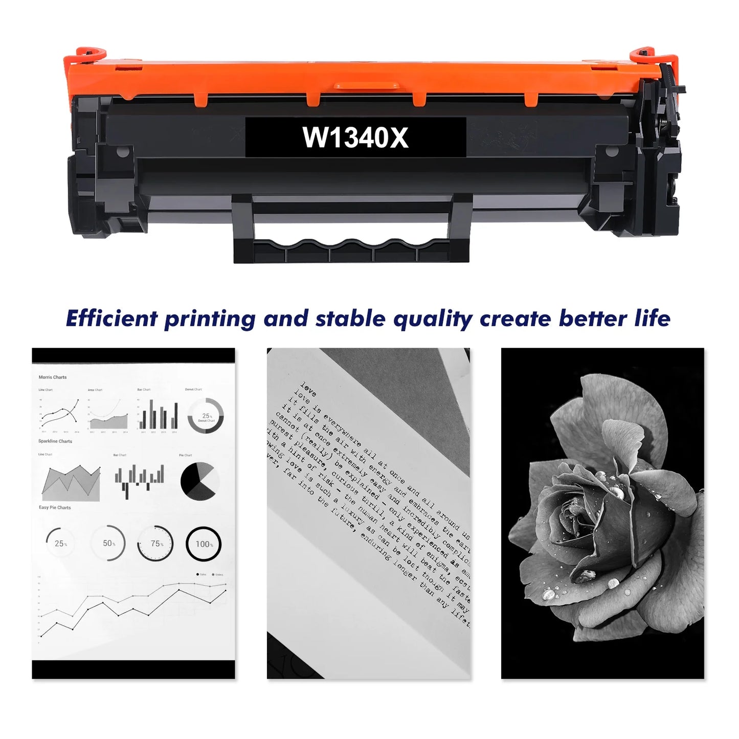 134X 134A Toner Cartridge Compatible for W1340X W1340A LaserJet M209dw MFP M234dw M234sdn M234sdw Printer Ink High Yield (Black, 2-Pack)