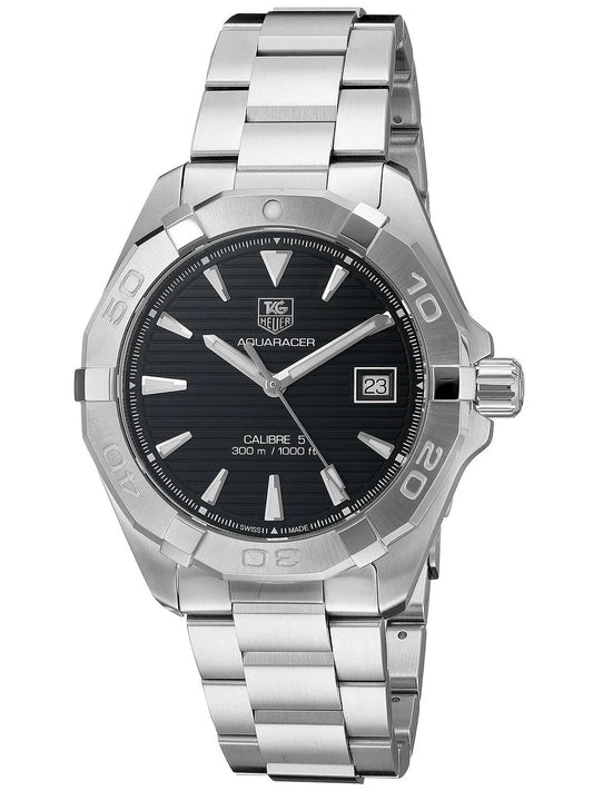 TAG Heuer Men's 40mm Steel Bracelet & Case Automatic Black Dial Analog Watch WAY2110.BA0928