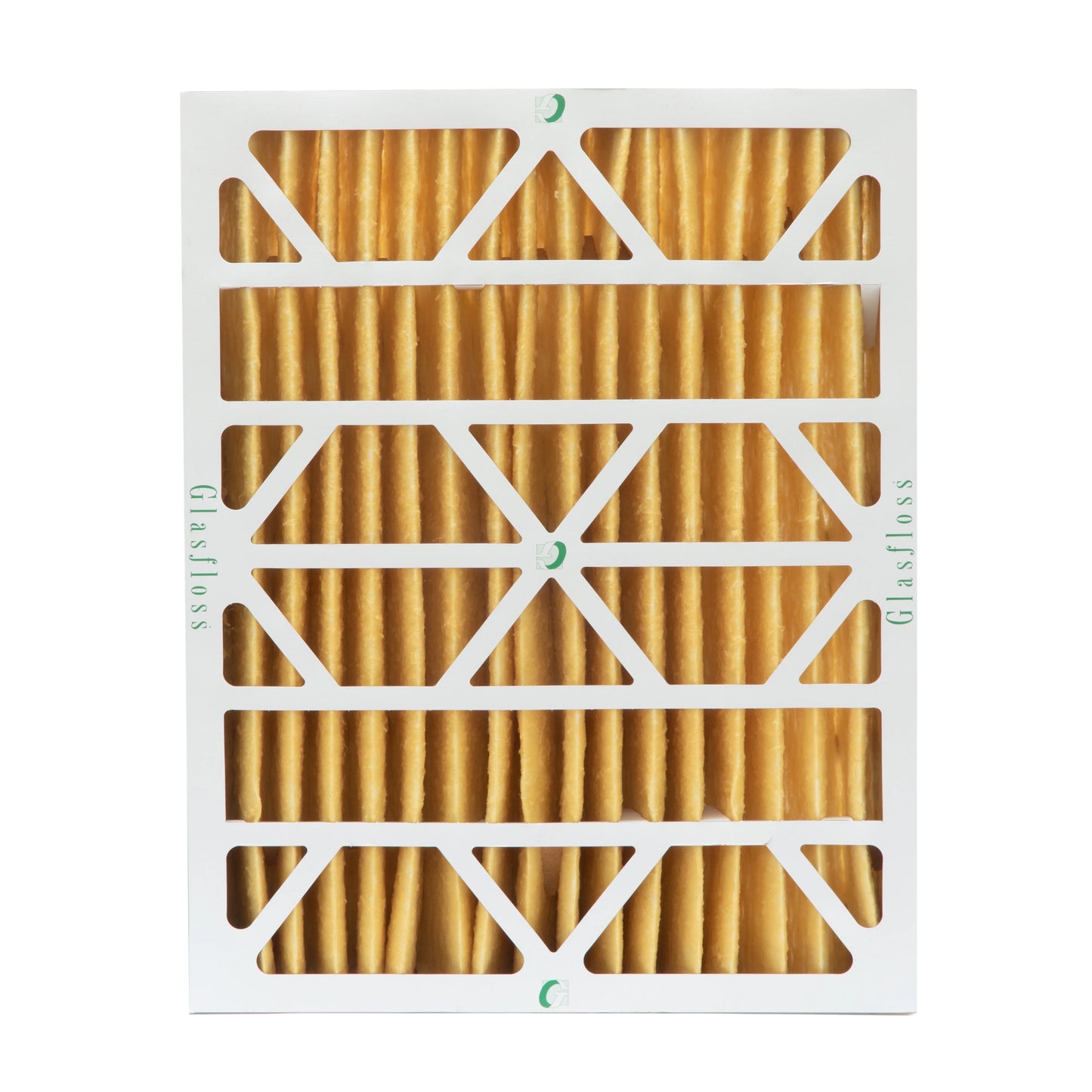 2 Pack of 20x24x4 MERV 11 Pleated 4" Inch Air Filters by Glasfloss. Actual Size: 19-3/8 x 23-3/8 x 3-3/4