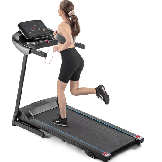 aixvx Electric Motorized Treadmill with Audio Speakers, Max. 10 MPH and Incline for Home Gym