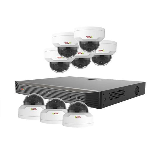 Revo America RU162MD8G-3T Ultra HD 16 Channel 3TB NVR Surveillance System with 8 x 4 Megapixel Cameras