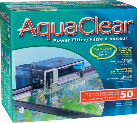 Aquaclear Power Filter [Aquarium, Filters Power Filters] Aquaclear 50 (200 GPH - 20-50 Gallon Tanks)