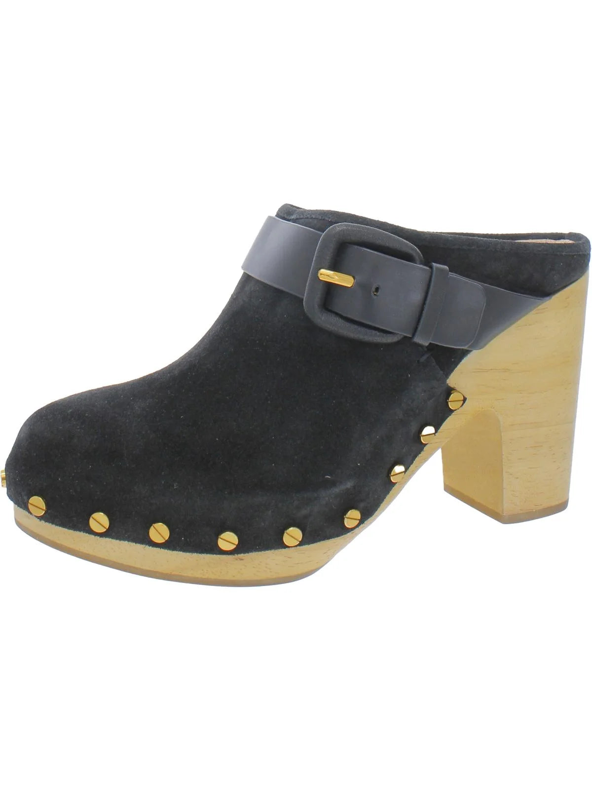 Veronica Beard Womens Dacey Suede Slip On Clogs