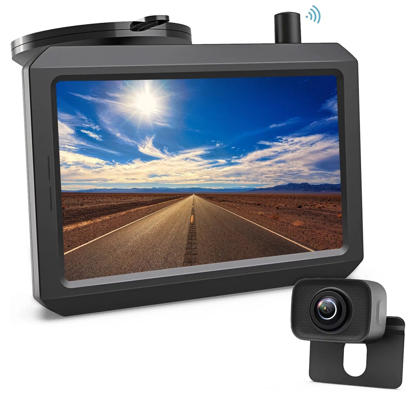 Auto-Vox Wireless Back Up Camera for Truck, Dual Camera Channels RV Trailer Rear View Cam Systems (W7PRO)