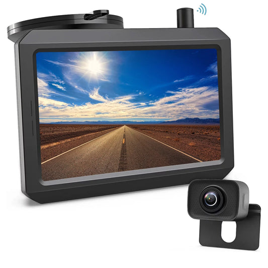 Auto-Vox Wireless Back Up Camera for Truck, Dual Camera Channels RV Trailer Rear View Cam Systems (W7PRO)