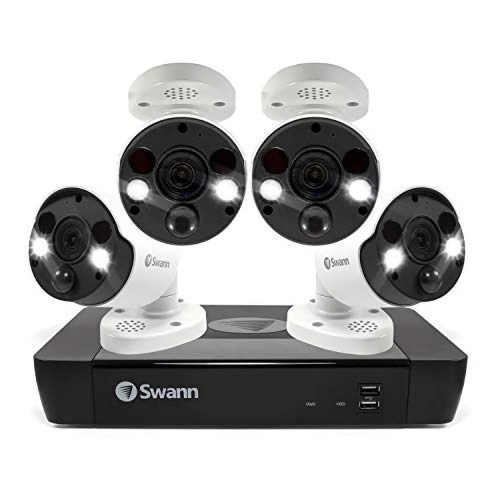 Swann 8-Channel 4K UHD 2TB Security System with 4x Spotlight Cameras