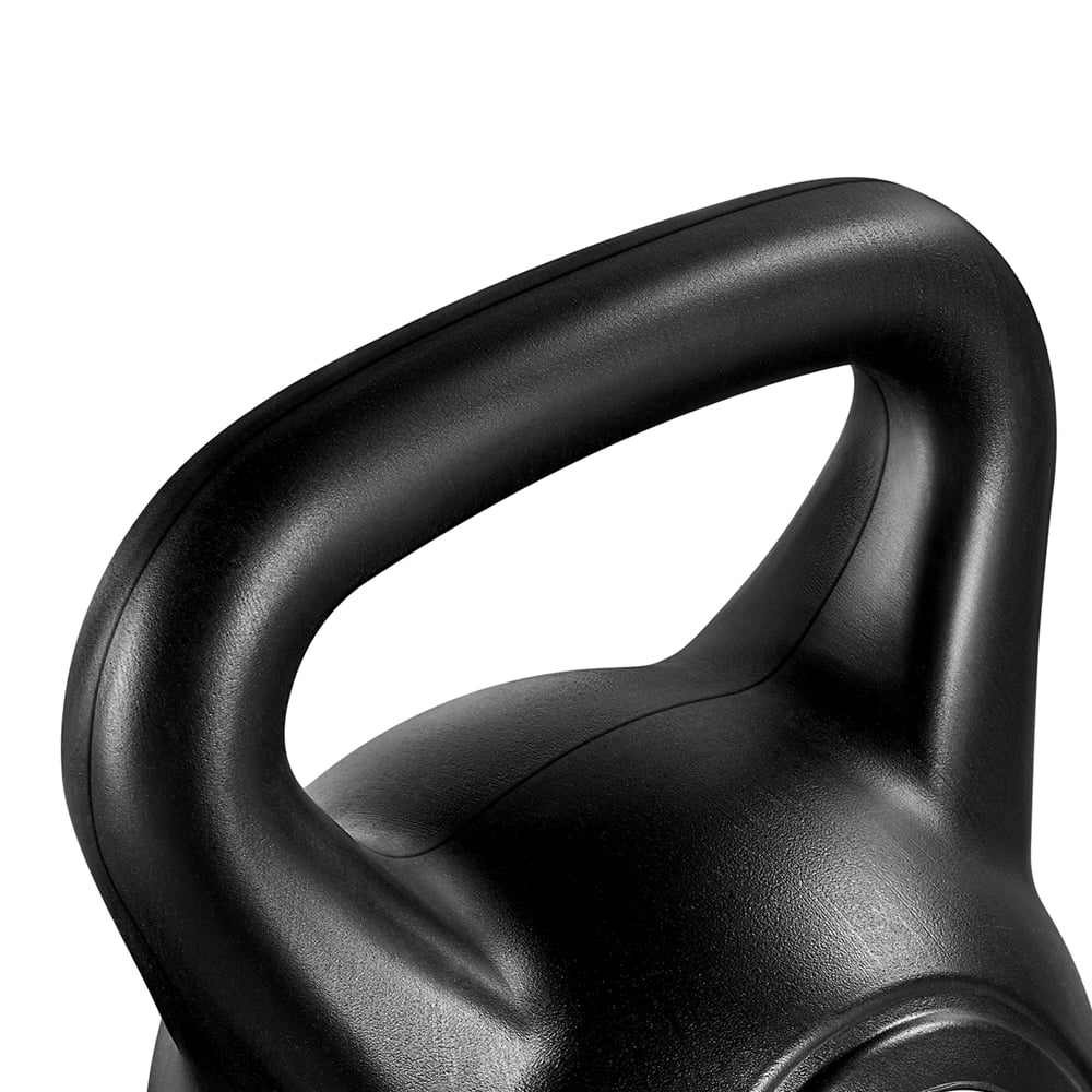 Yaheetech HDPE Coated Kettlebell for Home Gym Fitness Bodybuilding Weight Lifting, Black, 35lbs