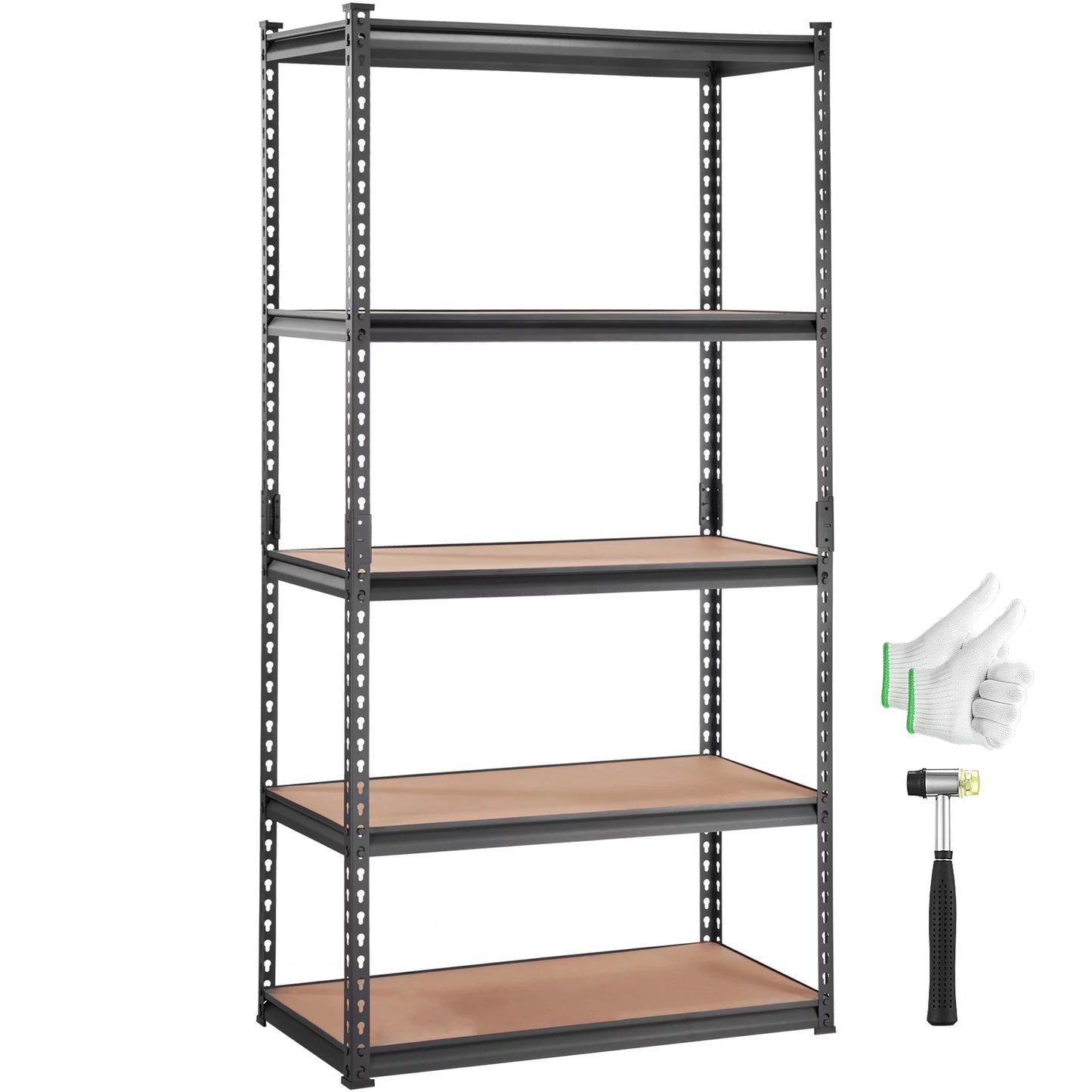 BENTISM Storage Shelving Unit Garage Storage Rack 5-Tier Adjustable 2000 lbs Load