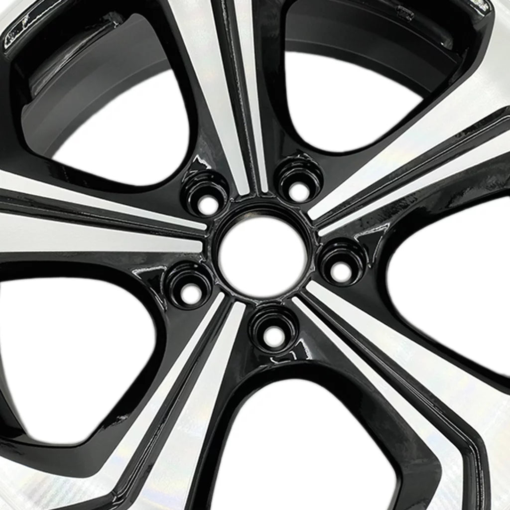 18" SET OF 4 18X7.5 Machined BLACK Wheels For 2014 2015 Honda Civic OEM Quality Replacement Rim