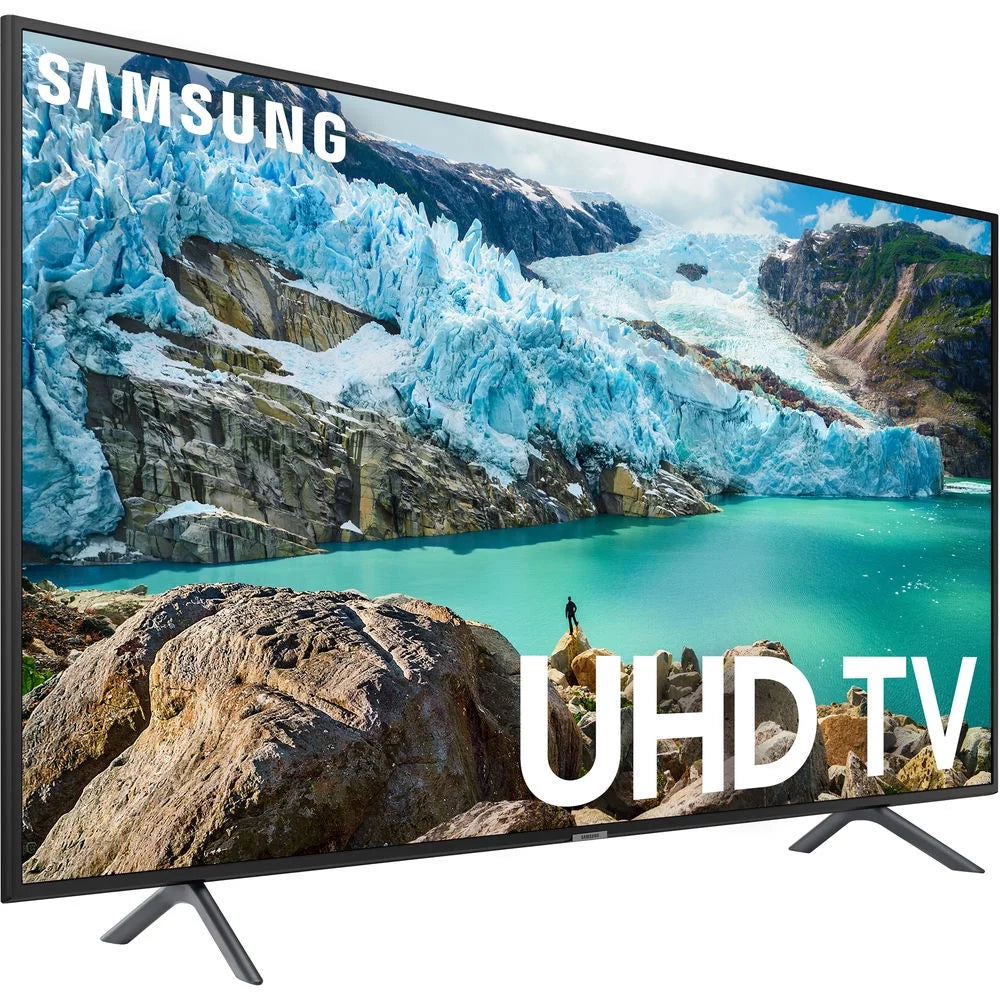 Samsung 50 inch RU7100 LED Smart 4K UHD TV 2019 Model Bundle with Sony WH-CH700N Wireless Noise Canceling Bluetooth Headphones Black