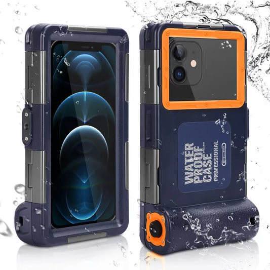 UrbanX Professional [15m/50ft] Swimming Diving Surfing Snorkeling Photo Video Waterproof Protective Case Underwater Housing for P20 lite And all Phones Up to 6.9 Inch LCD with Lanyard