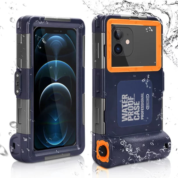 UrbanX Professional [15m/50ft] Swimming Diving Surfing Snorkeling Photo Video Waterproof Protective Case Underwater Housing for Oppo Reno5 F And all Phones Up to 6.9 Inch LCD with Lanyard