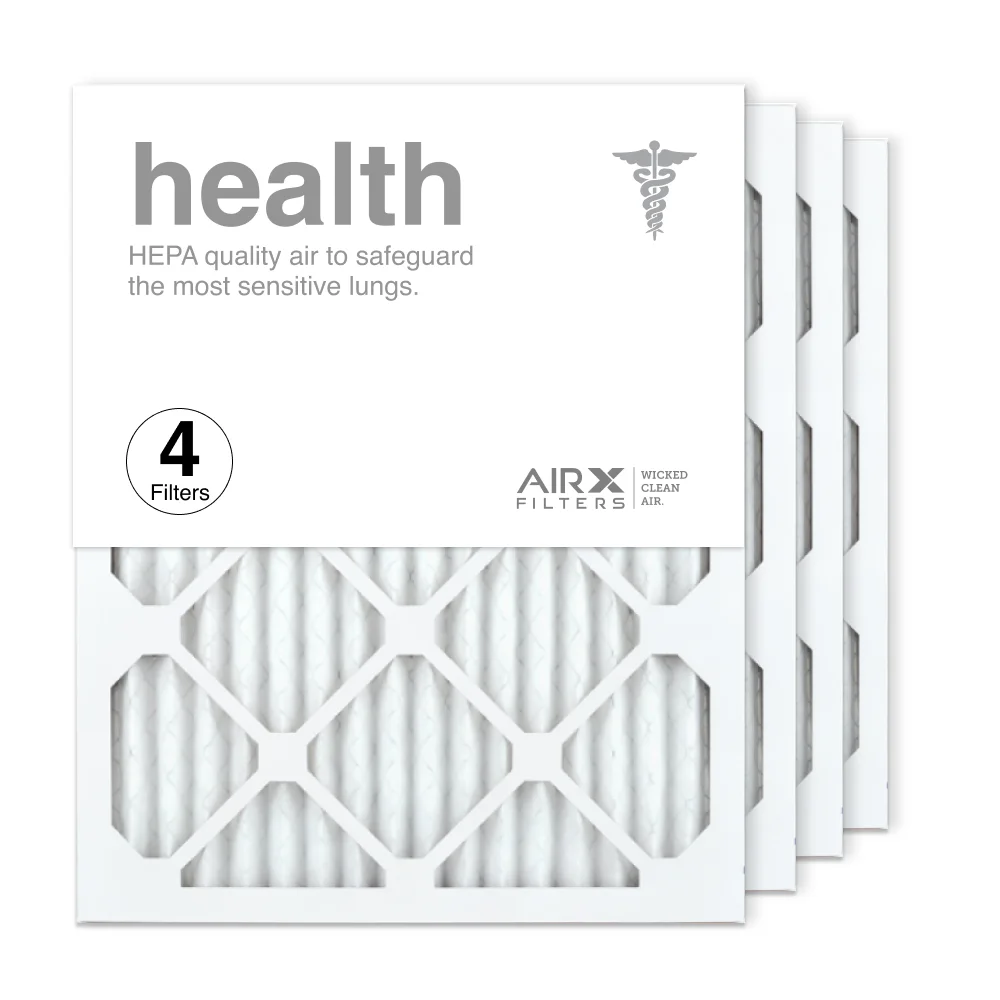 AIRx Filters 16x20x1 Air Filter MERV 13 Pleated HVAC AC Furnace Air Filter, Health 4-Pack Made in the USA