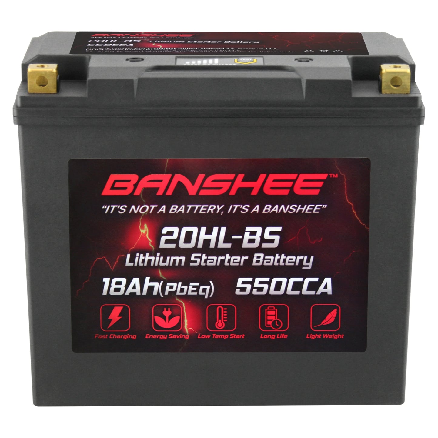 Banshee 20L-BS LiFePO4 Motorsports Battery Compatible with Kawasaki JT1500 Ultra 310X SE 2014 to 2019