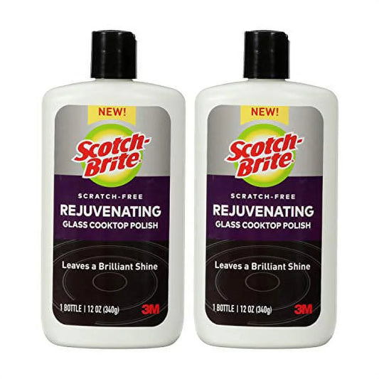 Scotch-Brite Rejuvenator Glass Cooktop Polish, Scratch-Free, 12 Ounce Pack of 2