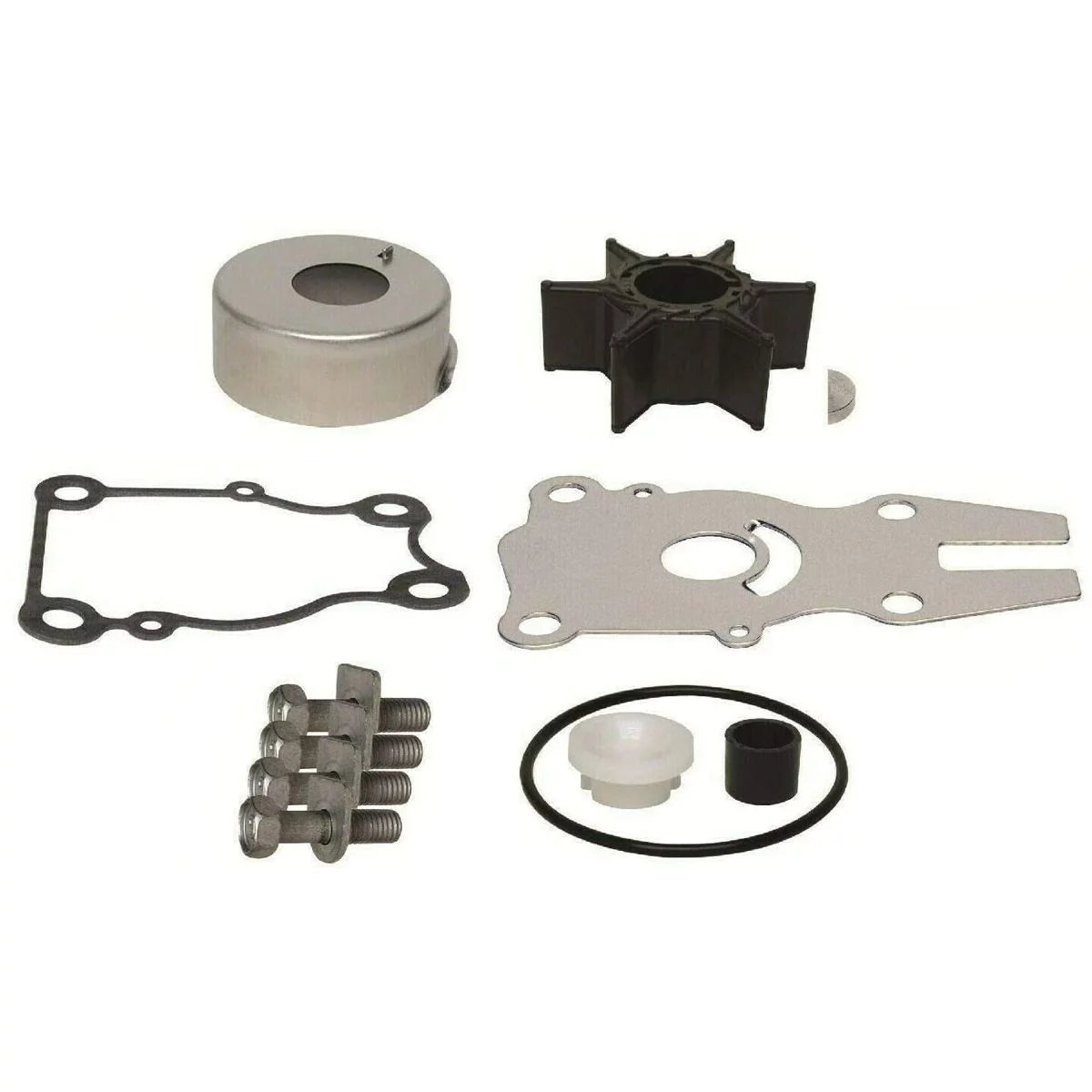 Water Pump Impeller Repair Kit for Yamaha 2-Stroke 40, 50 & 4-Stroke 40, 50, 60 , Replaces 63D-W0078-01-00, 18-3434