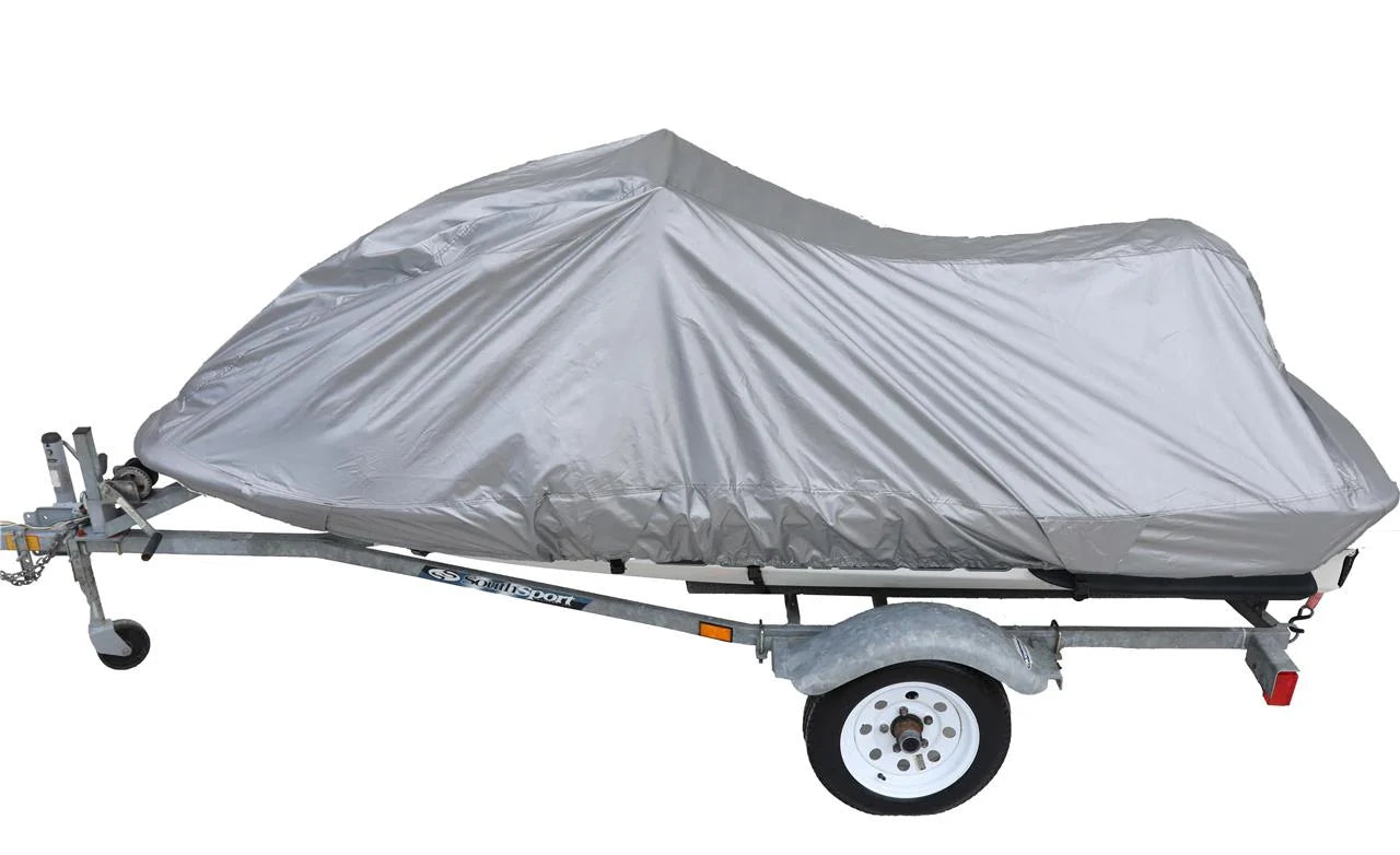 UV Reflective, Travel, Storage and Mooring Watercraft PWC Jet Ski Cover for Polaris Genesis i 2001 2002 2003 2004