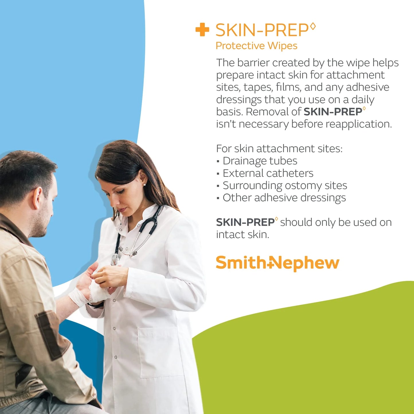 Smith & Nephew SKIN PREP Protective Wipes 5 boxes 250 pc.