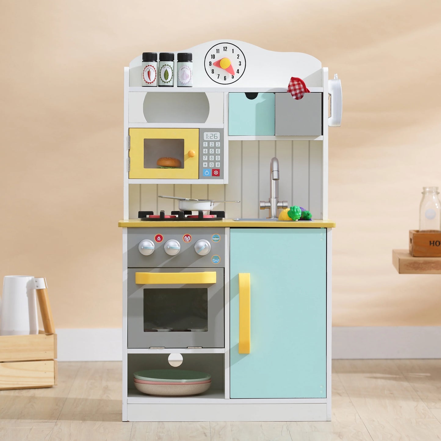 Teamson Kids Little Chef Florence Classic Wooden Play Kitchen