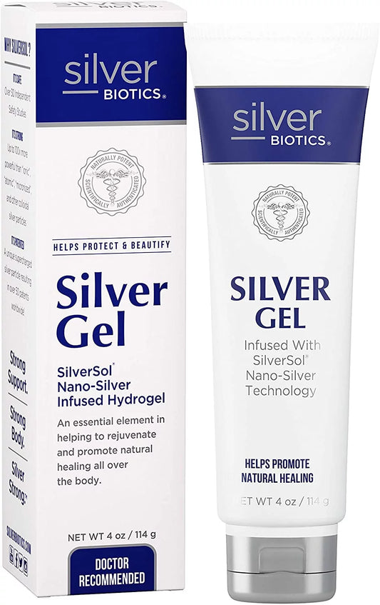 American Biotech Labs Silver Biotics Silver Gel Ultimate Skin & Body Care 4 oz