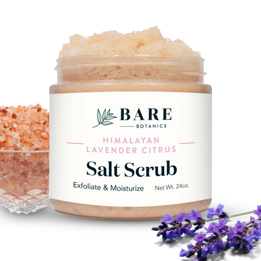 Bare Botanics Body Scrub Lavender Citrus Himalayan Salt Scrub 24 oz