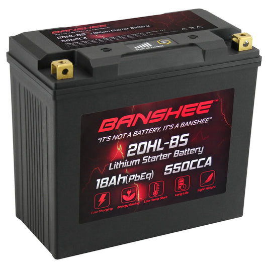 Banshee 20L-BS LiFePO4 Motorsports Battery Compatible with Kawasaki JT1500 Ultra 310X SE 2014 to 2019