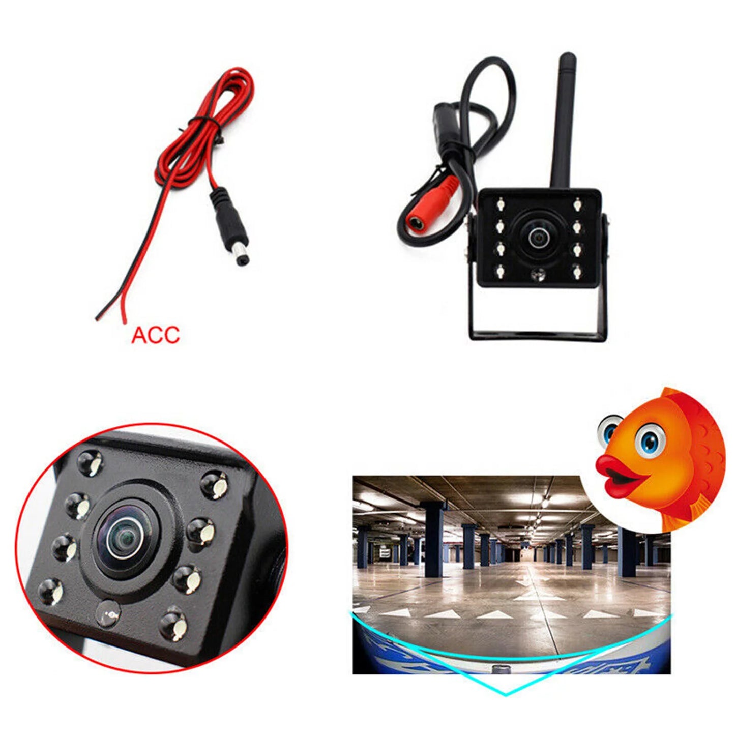 Aumotop Webcam,Vision Camera Ip67Vision Camera Led ReverseView Camera Bus Waterproof WirelessBus 12v~36v Led 12v~36v Led Reverse Rear View Camera Wifi Wireless Car Camera Bus 12v~36v