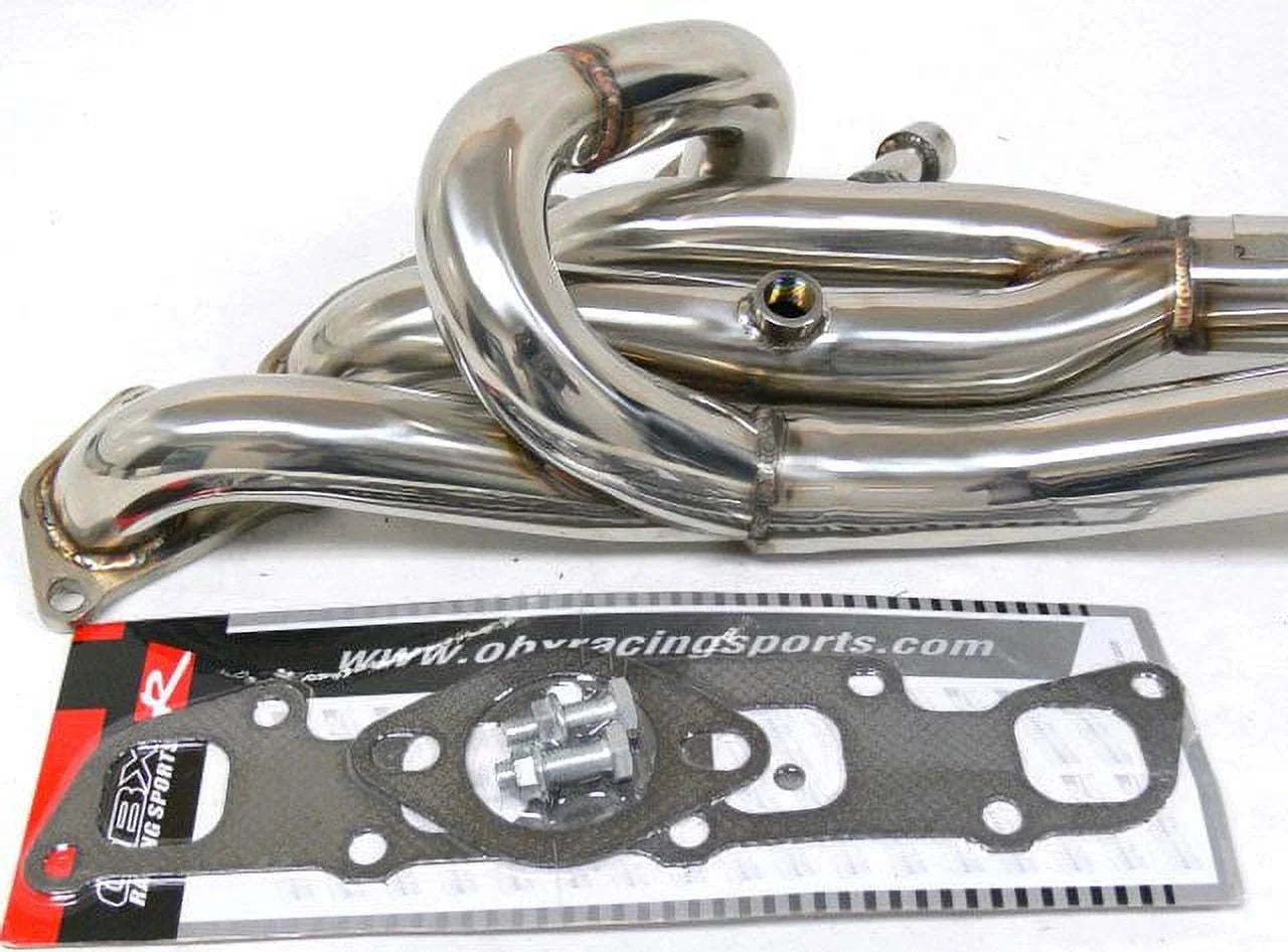 Stainless Header Fitment For 95 to 98 Nissan 240SX 2.4L 16V KA24DE DOHC By OBX-RS