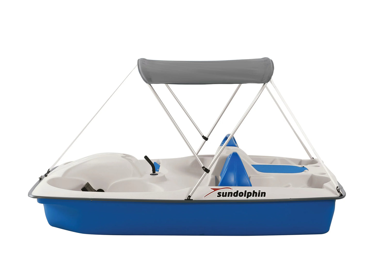 Sun Dolphin 5 Seat Sun Slider Pedal Boat with Canopy, Blue