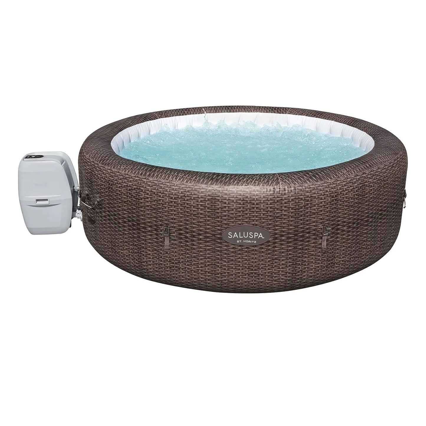 Bestway SaluSpa St Moritz Hot Tub w/Set of 4 Spa Seat & 4 Headrest Pillows