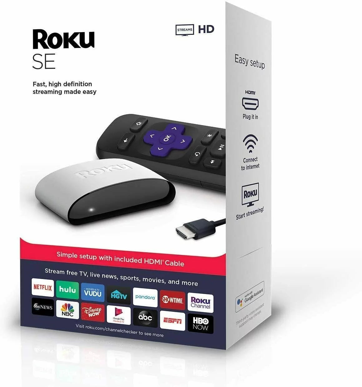 Roku SE Streaming Media Player for Apple TV+, Netflix, Disney+Roku Channel 2019