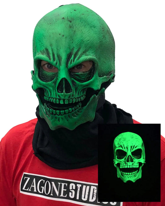 Uv Green Sock Skull Mask