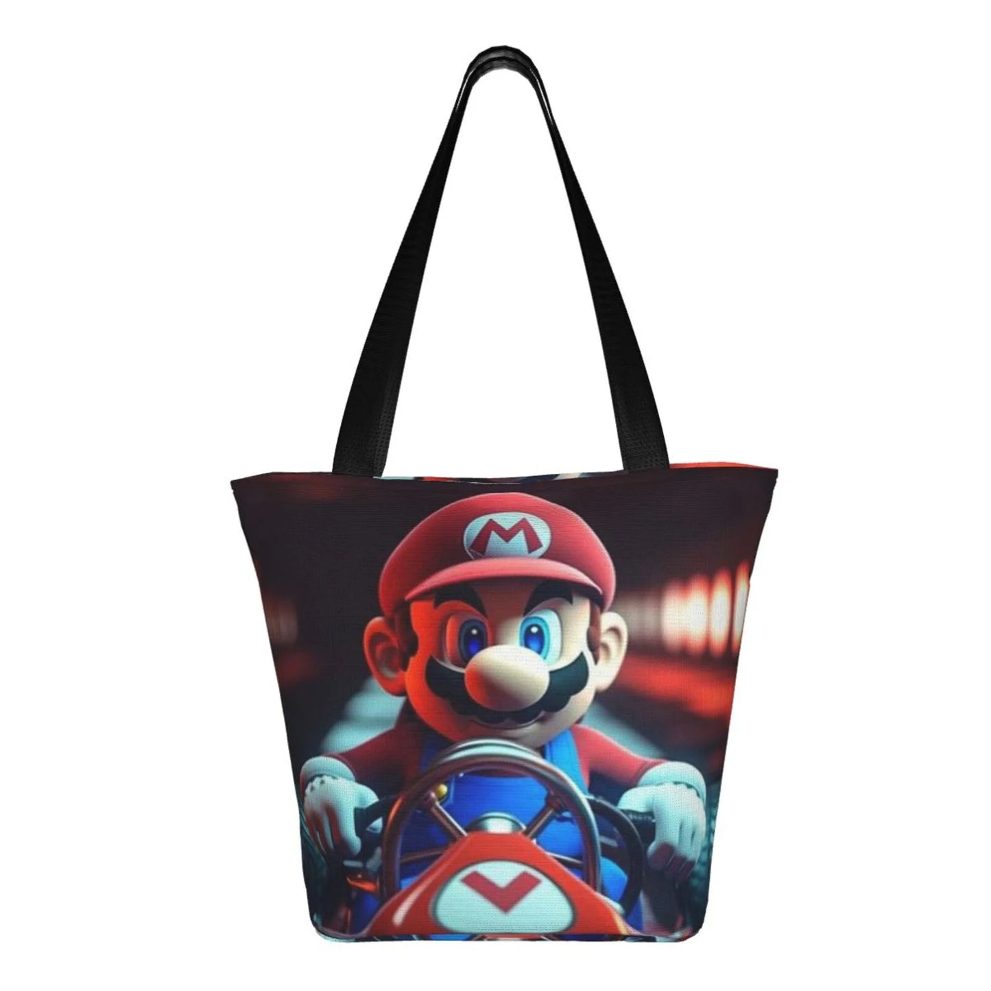 Super Mario Adventure Game Women's Tote Bag Large Capacity Shoulder Handbag For Travel Beach Shopping Business Work School